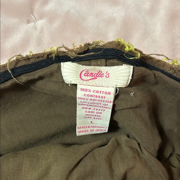 Candie's A-Line Skirt with Orange and Brown Tones - Picture 2 of 4